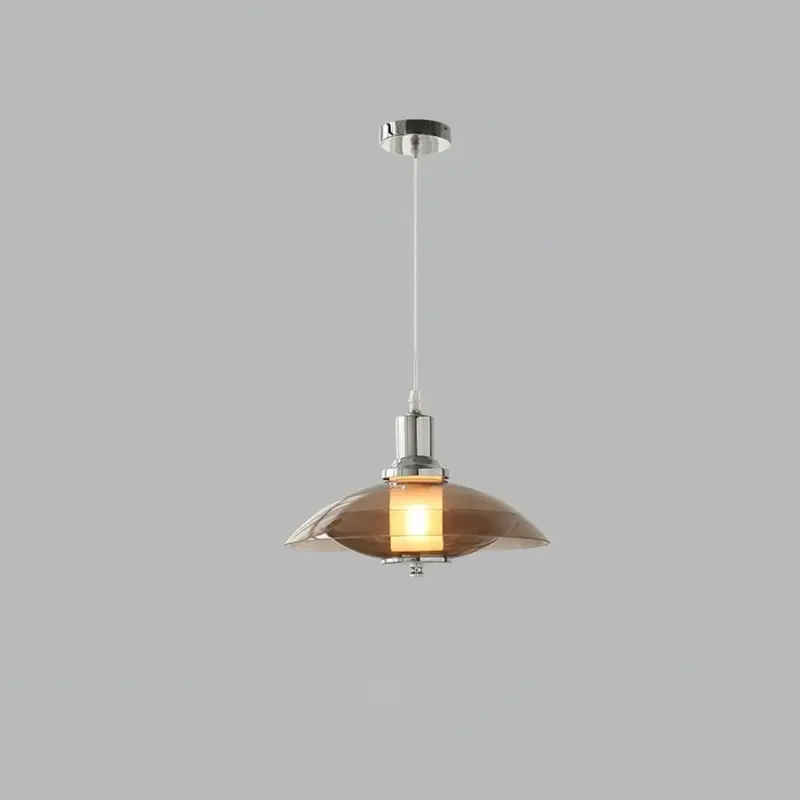 Flying Saucer Chrome Pendant Lig