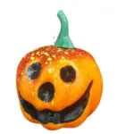 Foam Simulation Pumpkin Smiley Face Halloween Decorations tag1