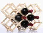 FoldableWoodenWineBottleRack Homeko10