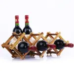 FoldableWoodenWineBottleRack Homeko11