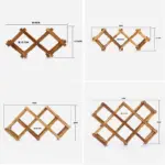 FoldableWoodenWineBottleRack Homeko6