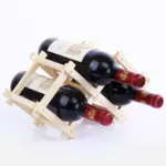 FoldableWoodenWineBottleRack Homeko7