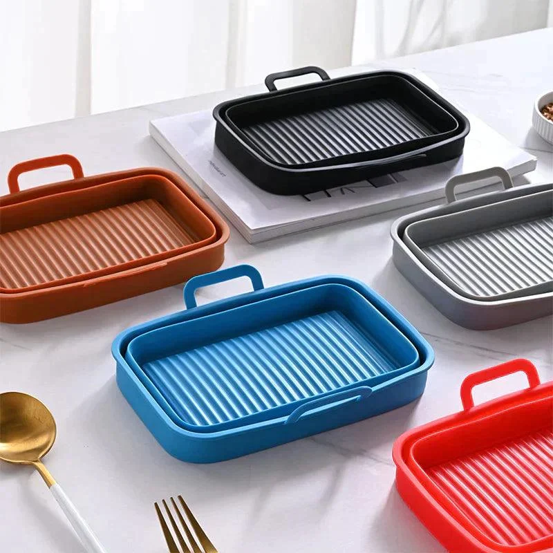 Foldable Air Fryer Silicone Baking Tray -  - #tag1#