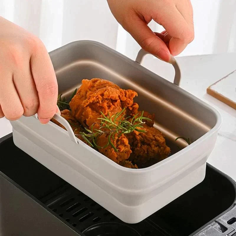Foldable Air Fryer Silicone Baking Tray -  - #tag1#