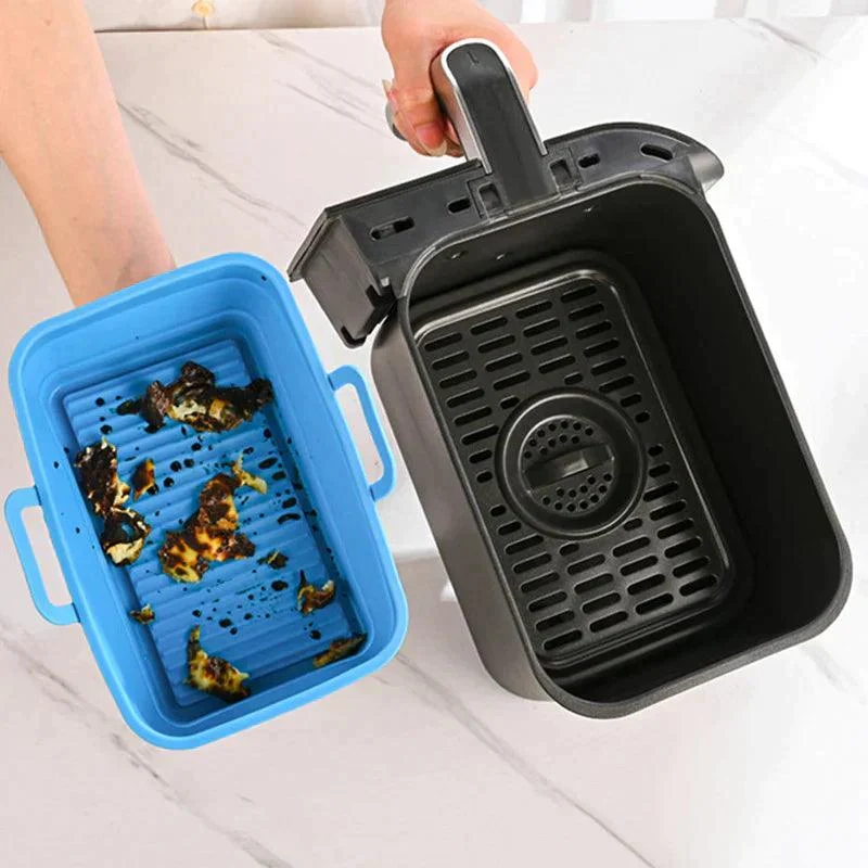 Foldable Air Fryer Silicone Baking Tray -  - #tag1#