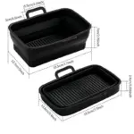 Foldable Air Fryer Silicone Baking Tray tag1