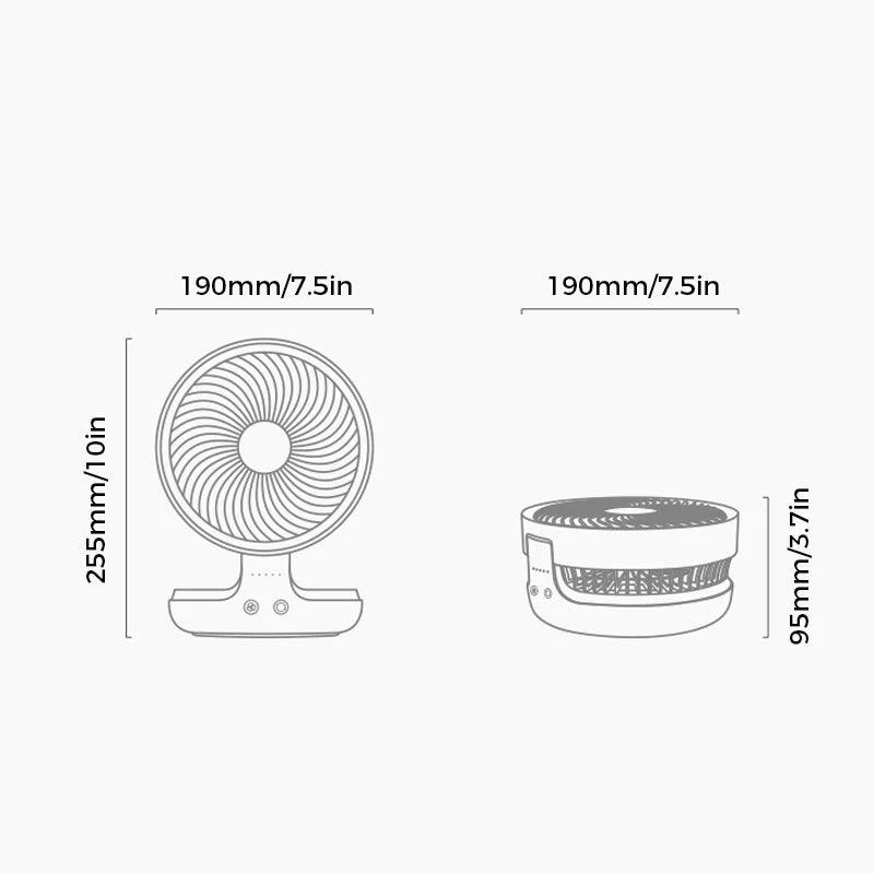Foldable Desktop Fan -  - #tag1#