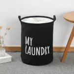 Foldable Drawstring Laundry Basket tag1