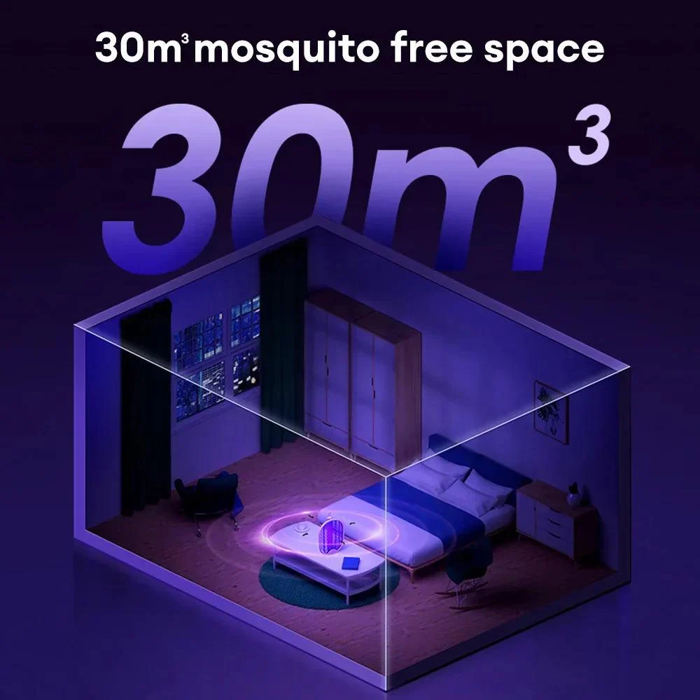 Foldable Electric Mosquito Killer Fly Swatter Trap USB Rechargeable Mosquito Racket Insect Killer with UV Light Bug Zapper 3000V -  - #tag1#