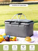 Foldable Insulated Picnic Basket