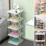 Foldable Multi Layer Shoe Rack Shoe Storage Shelf Organizer tag1