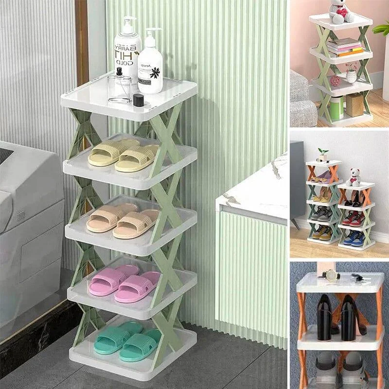 Foldable Multi-Layer Shoe Rack, Shoe Storage Shelf Organizer -  - #tag1#
