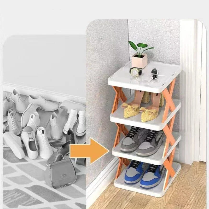 Foldable Multi-Layer Shoe Rack, Shoe Storage Shelf Organizer -  - #tag1#