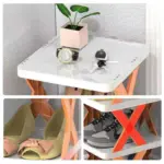 Foldable Multi Layer Shoe Rack Shoe Storage Shelf Organizer tag1