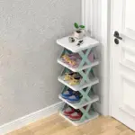 Foldable Multi Layer Shoe Rack Shoe Storage Shelf Organizer tag1