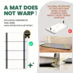 Foldable Stone Bath Mat Anti Slip Natural Diatomaceous Earth Shower Mat tag1