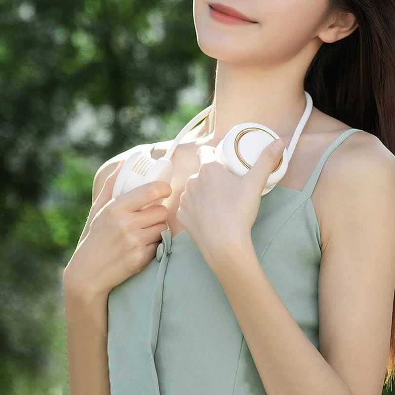 Foldable USB Mini Portable Neck Fan -  - #tag1#