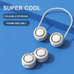 Foldable USB Mini Portable Neck Fan tag1