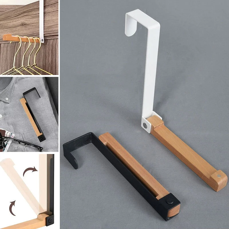 Foldable Wood Over The Door Hooks -  - #tag1#