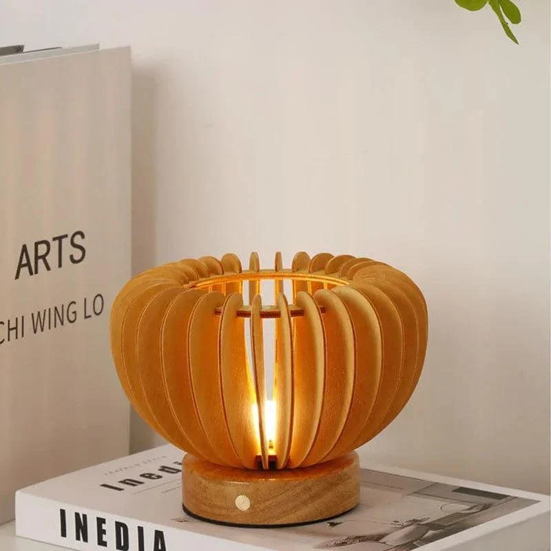 Foldable lamp - Moonlight - Wireless - Wooden night light -  - #tag1#
