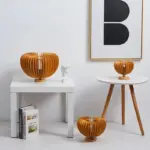 Foldable lamp Moonlight Wireless Wooden night light tag1