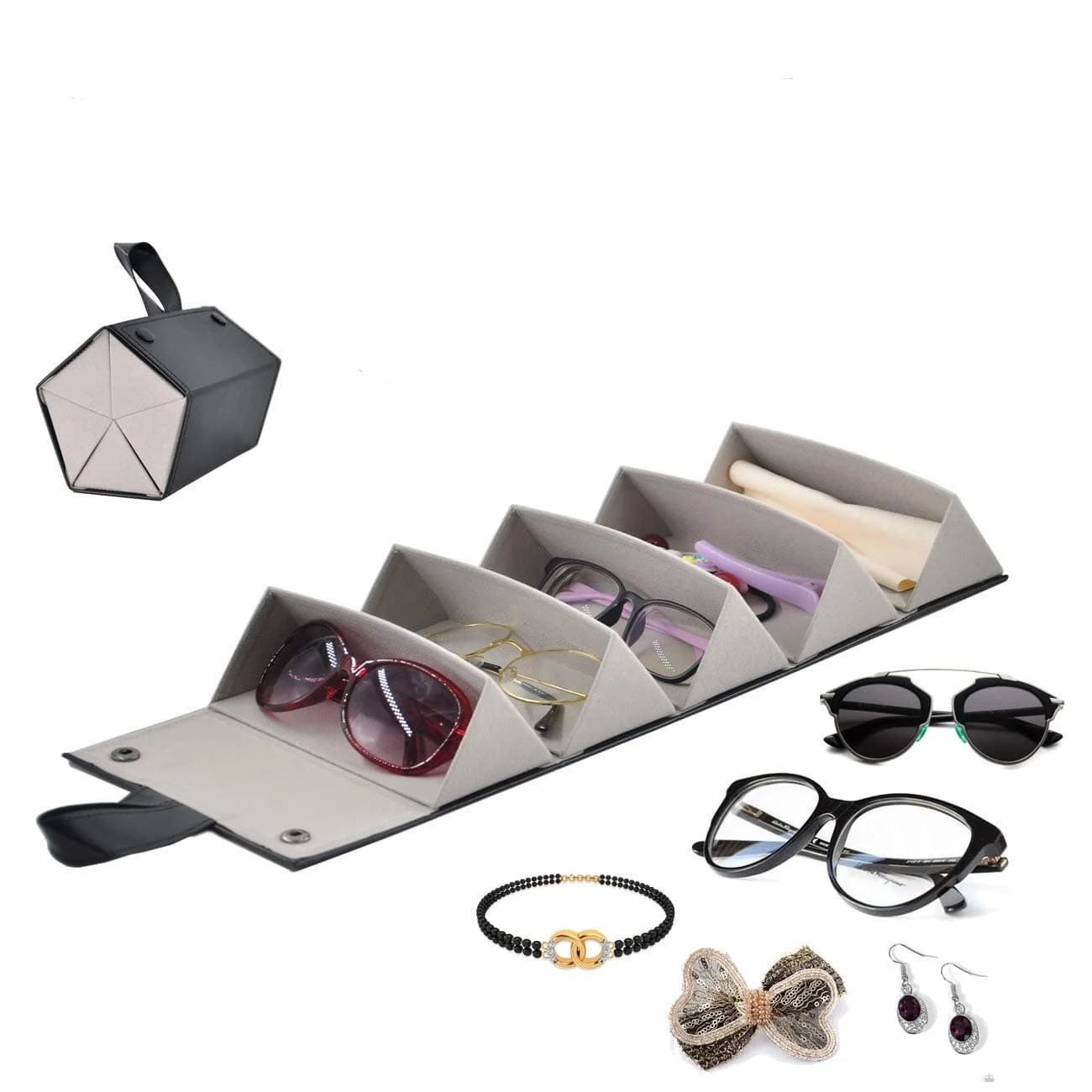 Folding Travel Glasses Case -  - #tag1#