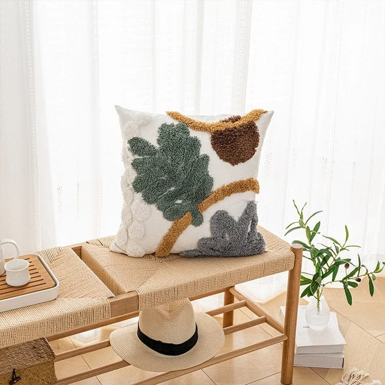 Foliage Tuft Pillow Cover -  - #tag1#