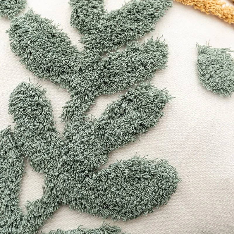 Foliage Tuft Pillow Cover -  - #tag1#