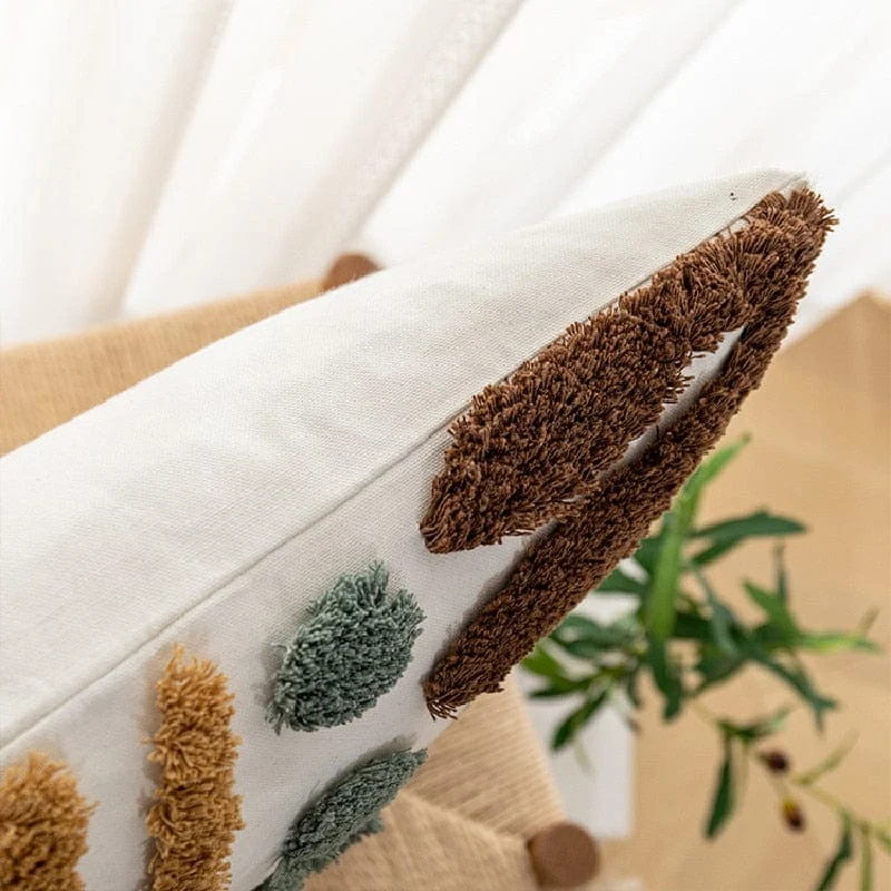 Foliage Tuft Pillow Cover -  - #tag1#