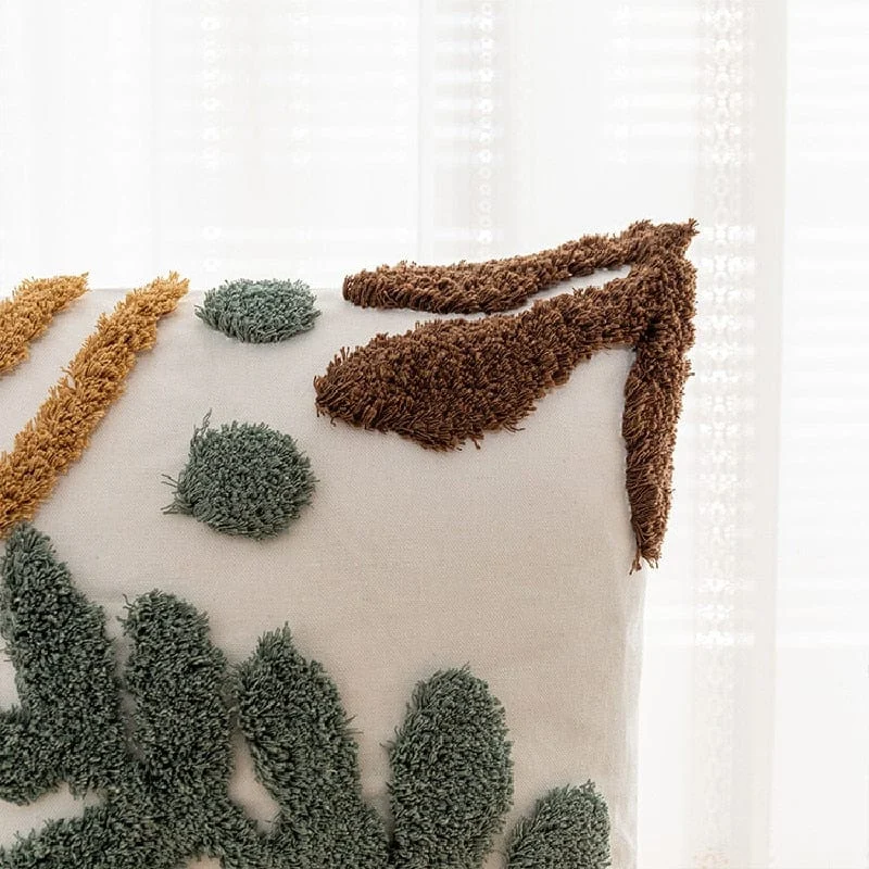 Foliage Tuft Pillow Cover -  - #tag1#