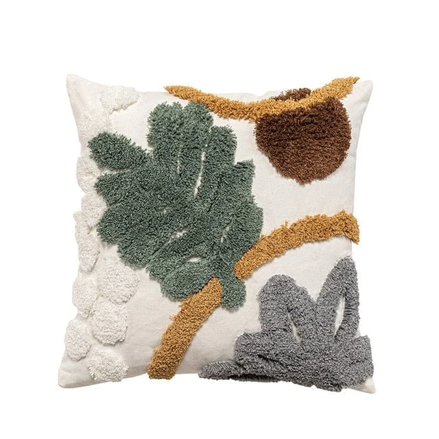 Foliage Tuft Pillow Cover -  - #tag1#