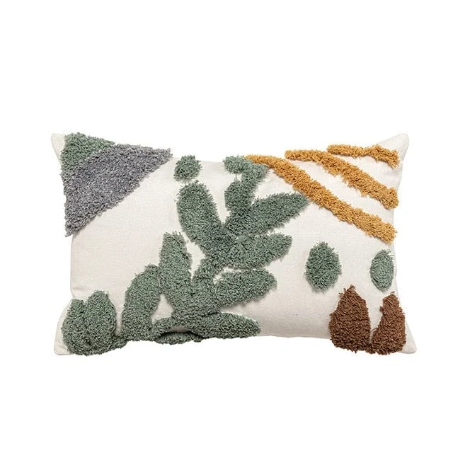 Foliage Tuft Pillow Cover -  - #tag1#