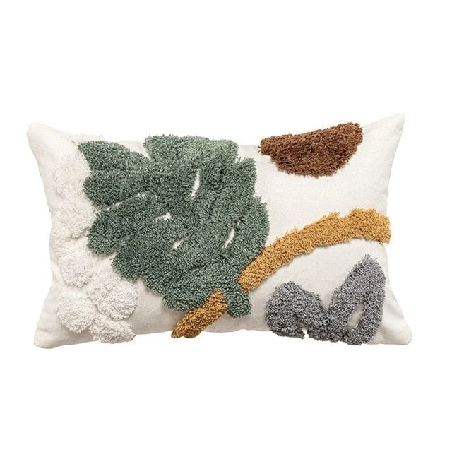 Foliage Tuft Pillow Cover -  - #tag1#