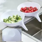 Food Drainer Basket Draino Silicone Multifunctional tag1
