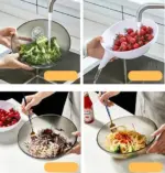 Food Drainer Basket Draino Silicone Multifunctional tag1