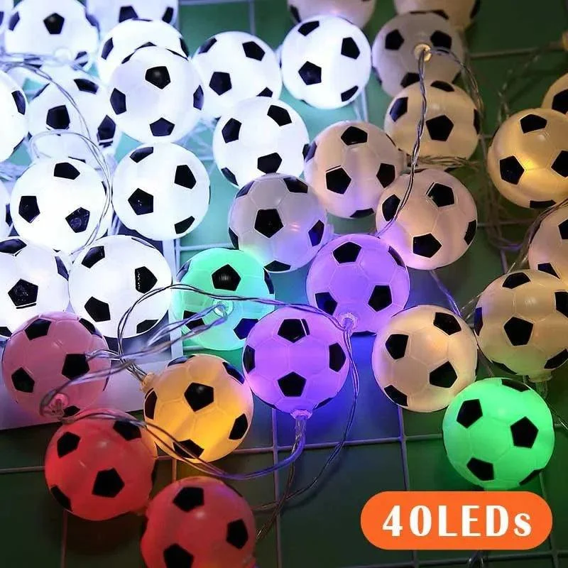 Football Design LED String Night Light Garland -  - #tag1#