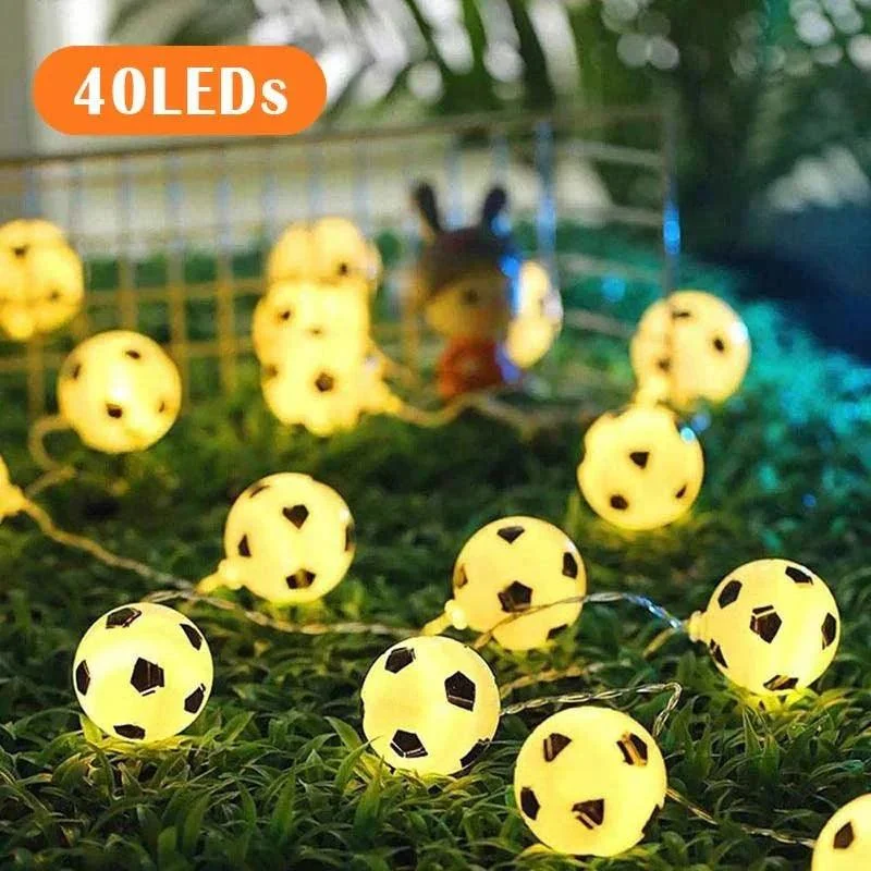 Football Design LED String Night Light Garland -  - #tag1#
