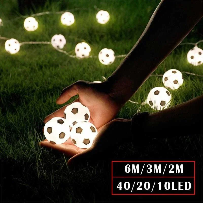 Football Design LED String Night Light Garland -  - #tag1#