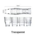 Four Piece Koi Carp Shape Stackable Cup Set tag1