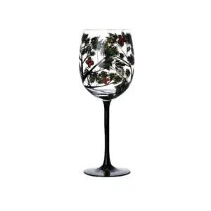 Four Seasons Tree Wine Glasses - Hand Painted Art