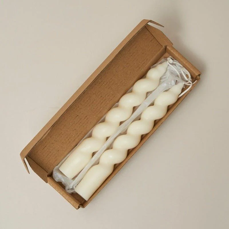 Fragranced Spiral Scented Taper Candles -  - #tag1#