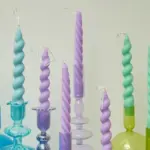 Fragranced Spiral Scented Taper Candles tag1