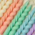 Fragranced Spiral Scented Taper Candles tag1