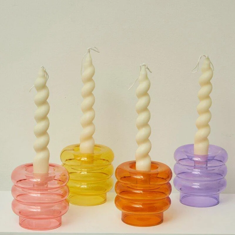 Fragranced Spiral Scented Taper Candles -  - #tag1#