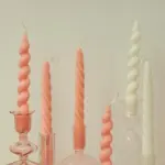 Fragranced Spiral Scented Taper Candles tag1