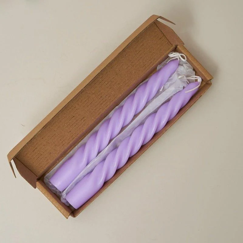 Fragranced Spiral Scented Taper Candles -  - #tag1#