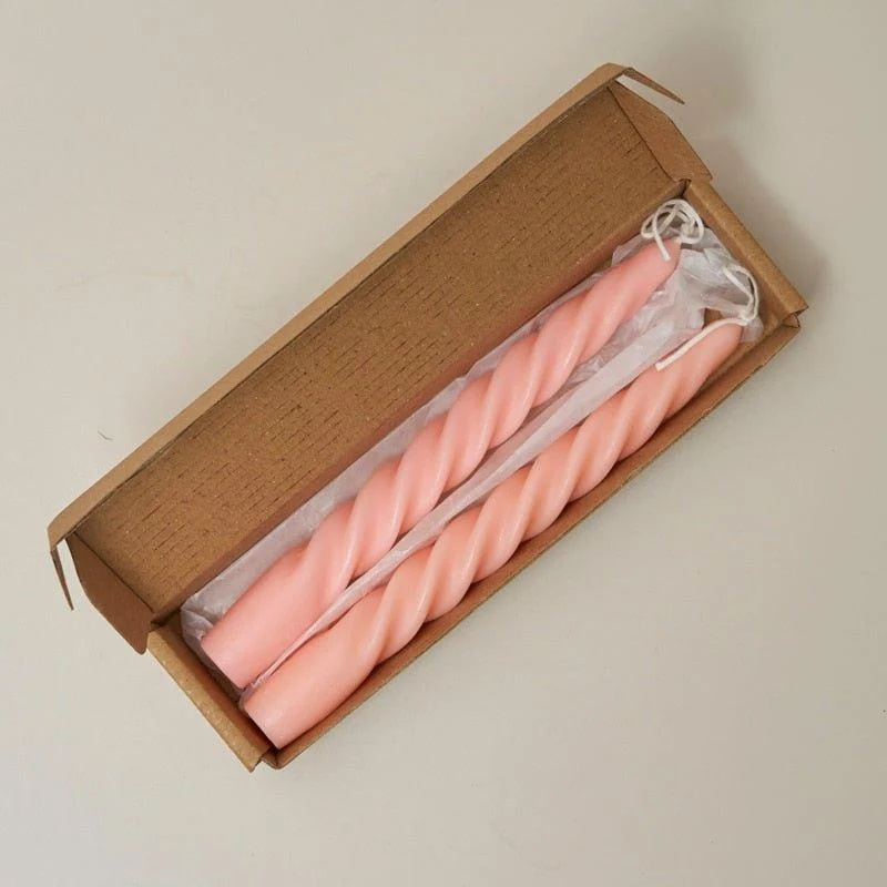 Fragranced Spiral Scented Taper Candles -  - #tag1#