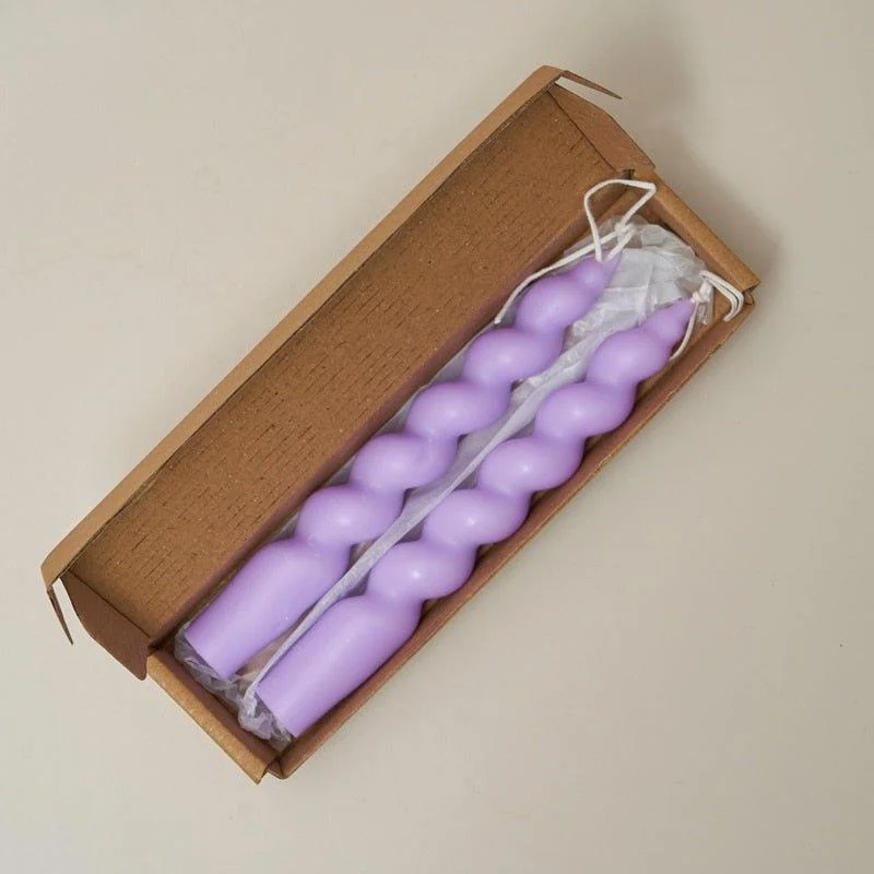 Fragranced Spiral Scented Taper Candles -  - #tag1#