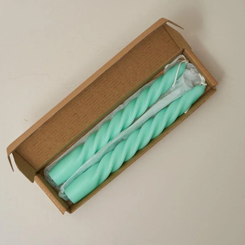 Fragranced Spiral Scented Taper Candles -  - #tag1#