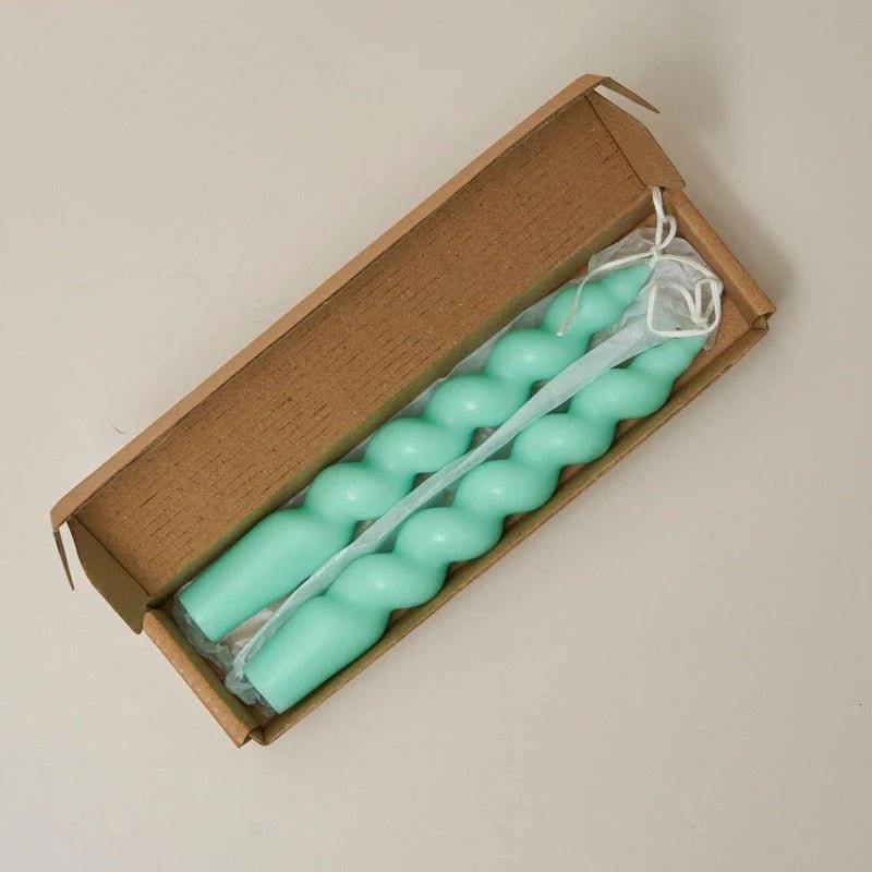 Fragranced Spiral Scented Taper Candles -  - #tag1#